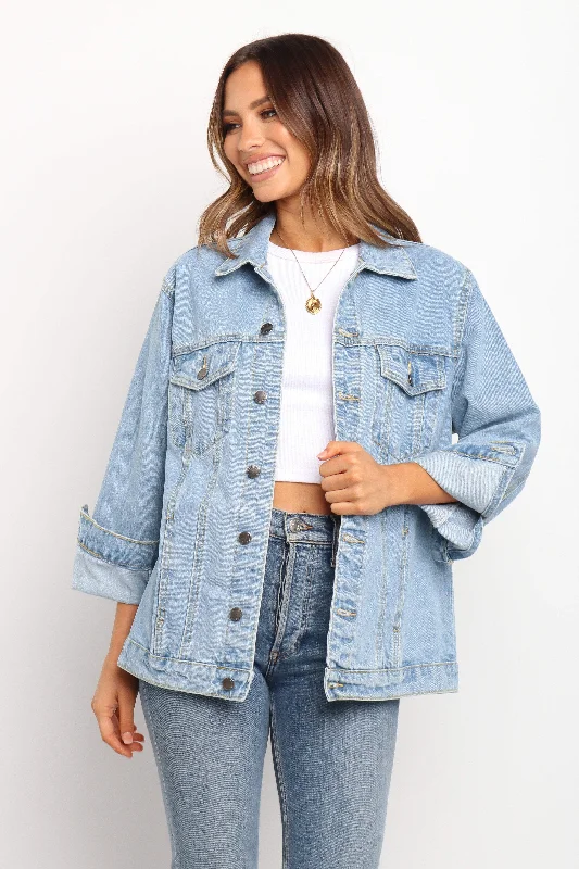 Affordable Women's Garments Cruise Jacket - Light Wash