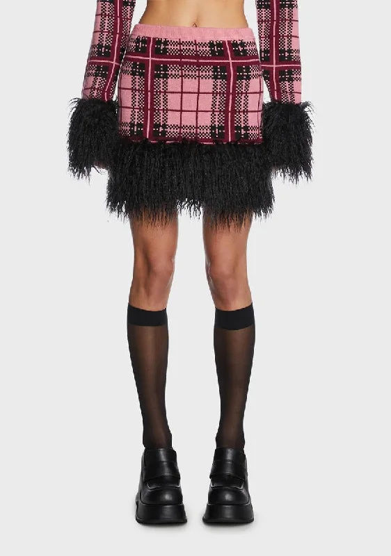 Stylish Clothes For Women Brat Plaid Skirt