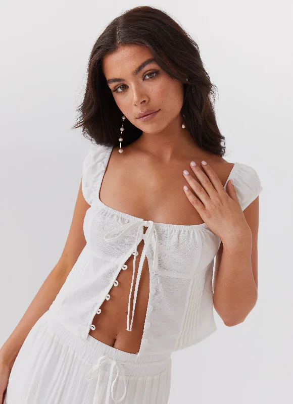 Women's Weekend Outfit Xanthe Bustier Top - Ivory Mist