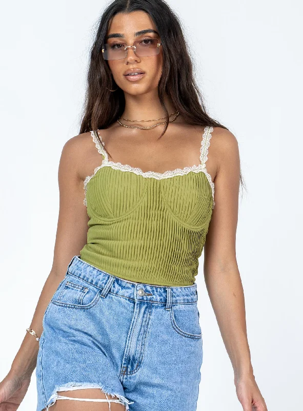 Women's Elegant Clothes Arielle Bustier Green