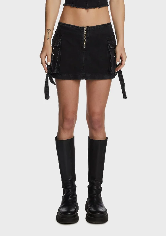 Women's Outfit Force Combat Mini Skirt - Charcoal