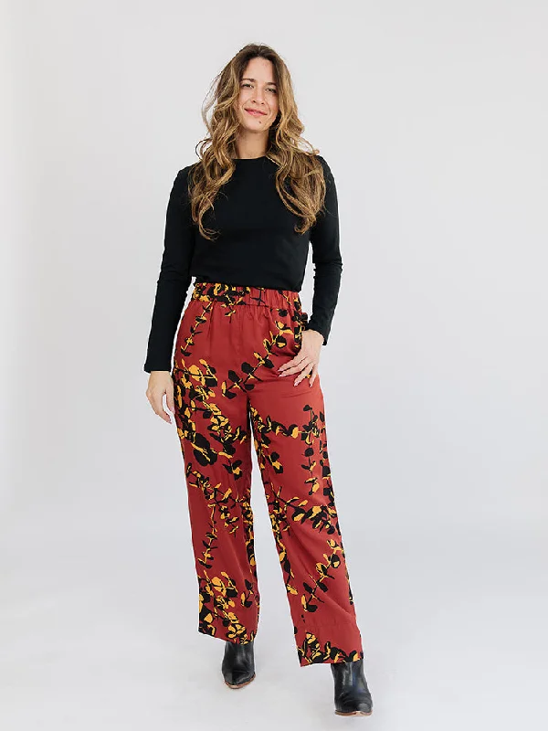 Stylish Women's Attire Rosie Pant - Eucalyptus Spice