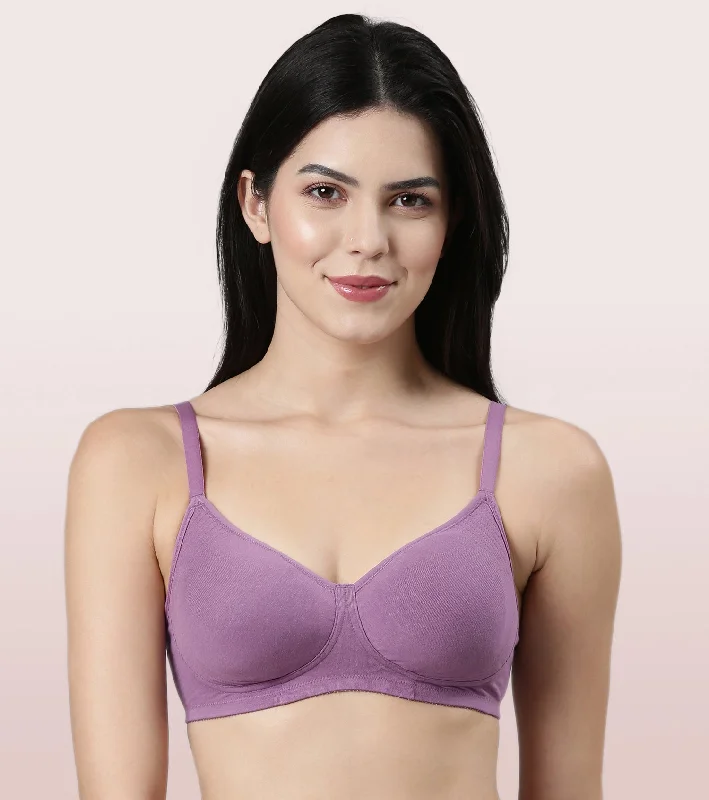 Formal Outfit For Women Enamor Fab-Cool Stretch Cotton Everyday Bra for Women- High Coverage, Non Padded and Wirefree