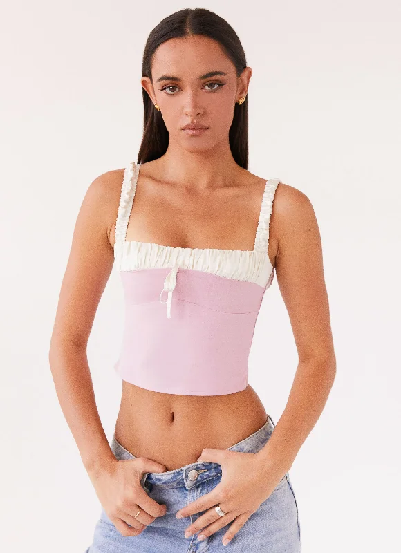 Women's High-End Clothing Ryder Bustier Top - Pink