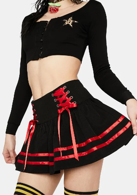 Women's Classic Outfit Race With The Devil Mini Skirt