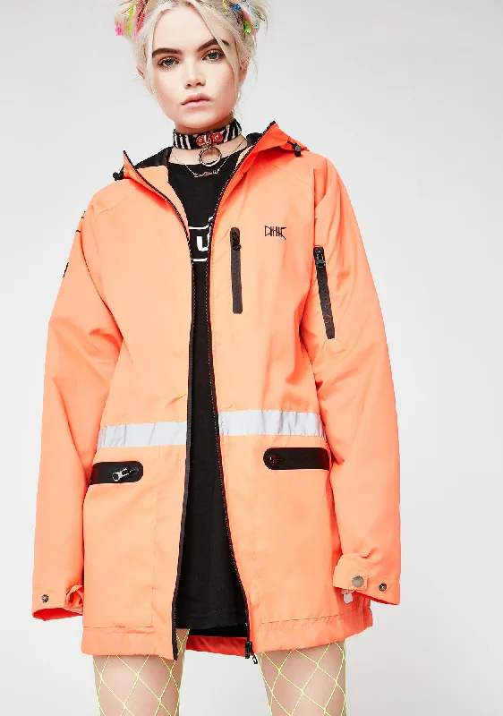 Women's Work Outfit For The Office Fire 3M Fishtail Windbreaker