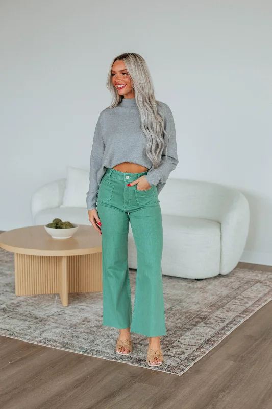 Women's Comfortable Garments Hannah Wide Leg Pants - Clover