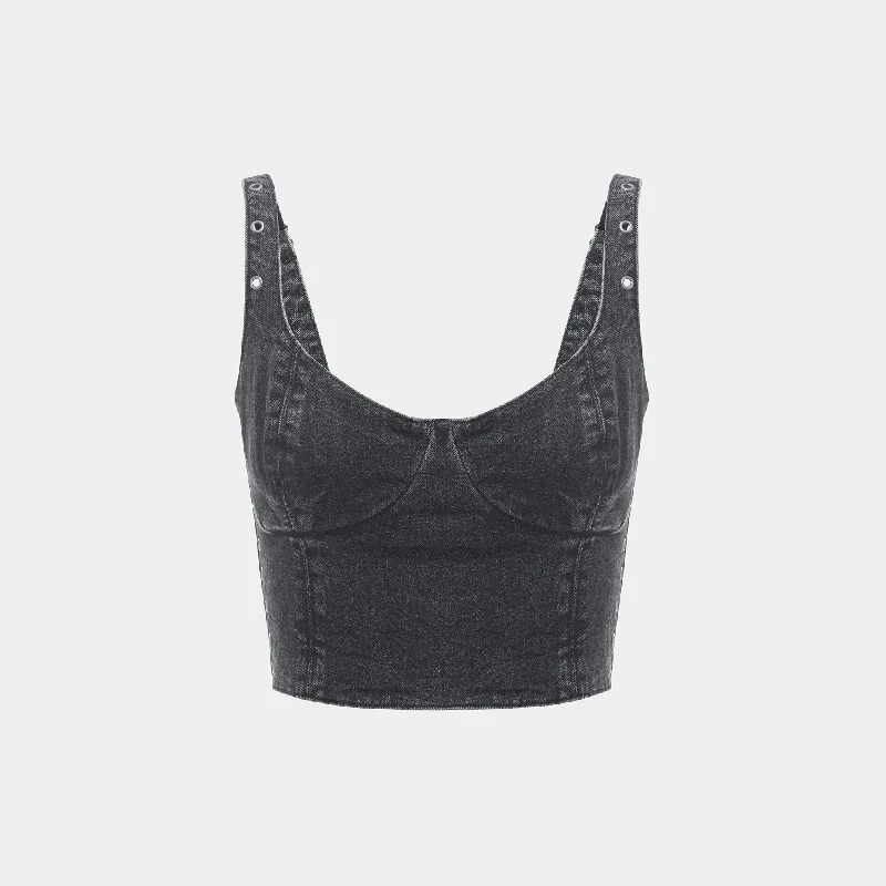 Women's Clothes And Garments Ksubi Dauphine Bustier - Shadow