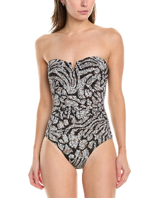 Women's Trendy Outfit Tommy Bahama Playa Brava V-Front Bandeau One-Piece