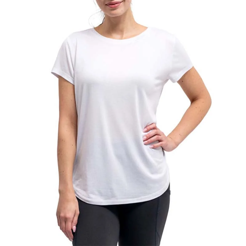 Women's Activewear Apparel White Pajama Top