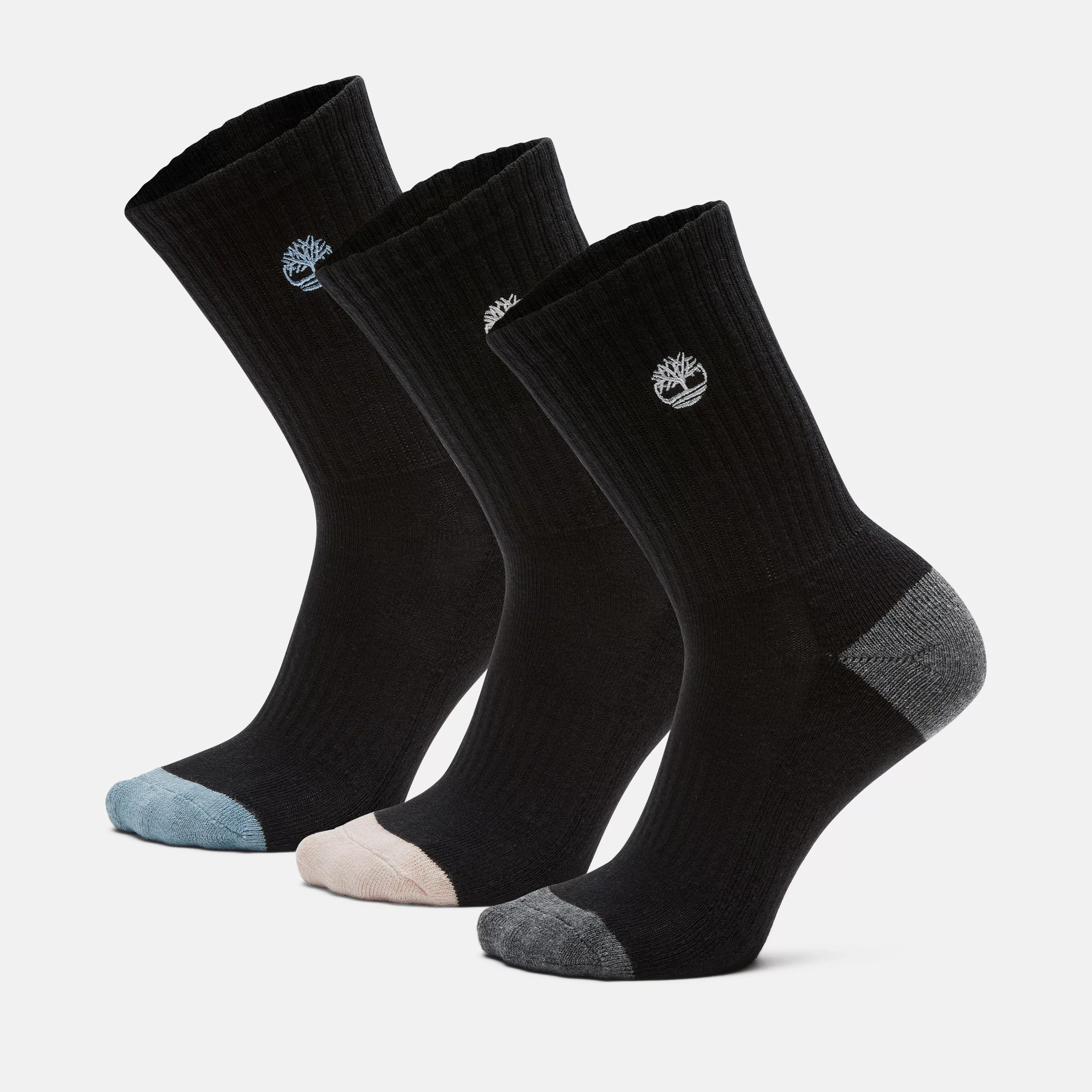 Timeless Women's Apparel Women's Sagamore Beach 3-Pack Half-Cushioned Crew Socks