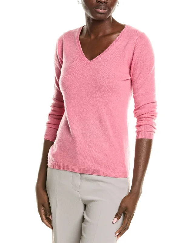 Women's Travel Apparel sofiacashmere Modern V-Neck Cashmere Sweater