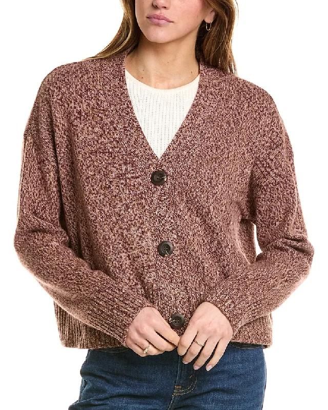 Women's High-Fashion Attire Monrow Oversized Wool & Cashmere-Blend Cardigan