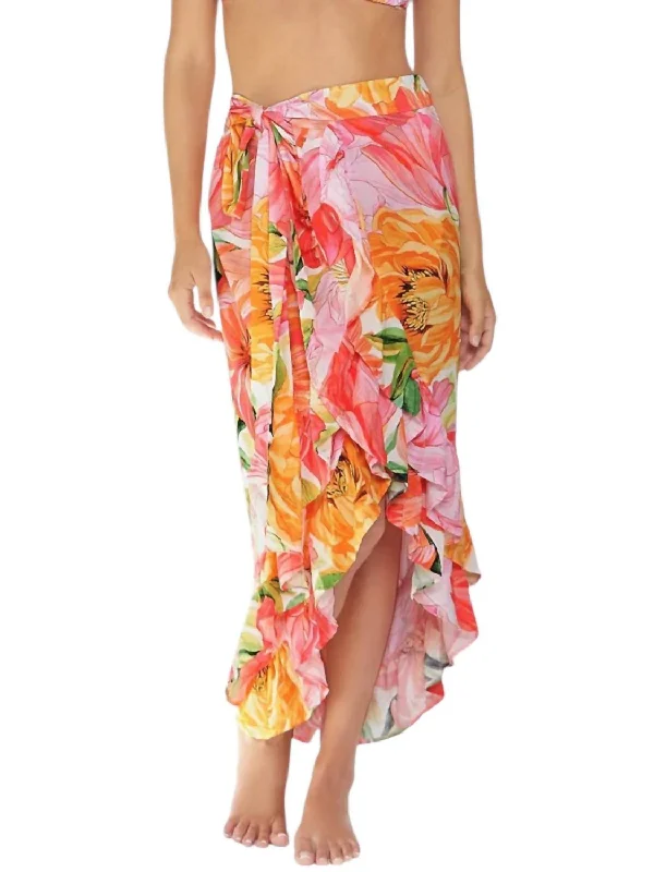 Women's Comfortable Lounge Outfit Kiki Skirt In Floral