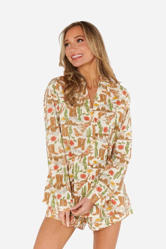 Timeless Women's Outfit Show Me Your Mumu Early Riser Pj Set in Rodeo Escape