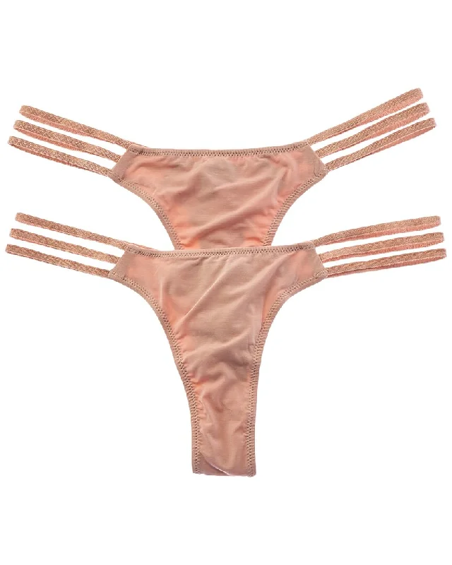 Women's Transitional Clothes Cosabella 2pk Tempo Strappy Thong