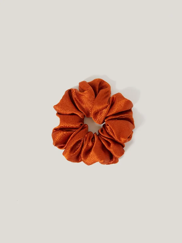 Women's Evening Apparel Silk Scrunchie | Copper