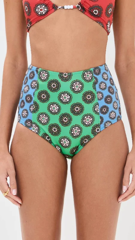 Women's Plus-Size Attire Navya Bikini Bottom In Green Bloom