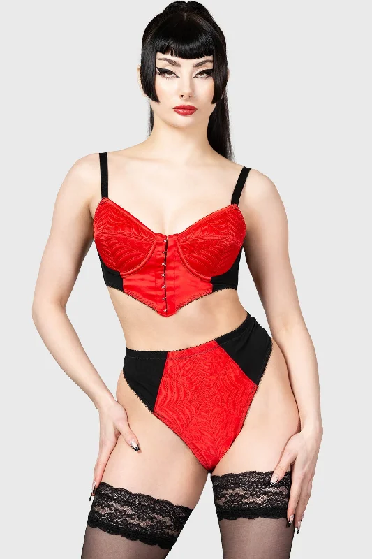 Women's Holiday Apparel Scarlet Webutant Panty