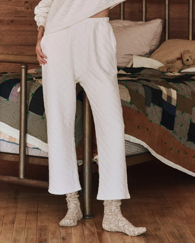 Affordable Women's Clothes The Quilted Pajama Pant. -- Washed White