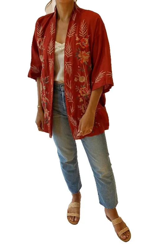 Women's Resort Apparel Caspian Kimono In Adobe