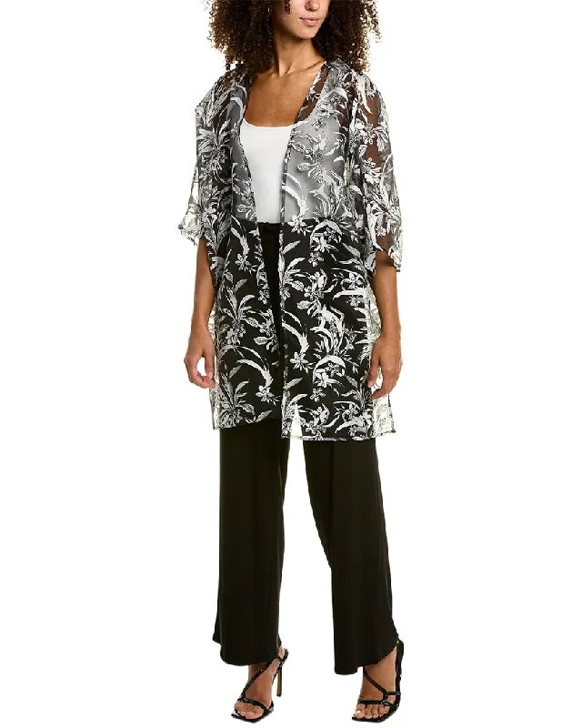 Women's Charming Outfit For Events Anne Klein Oversized Sheer Cardigan