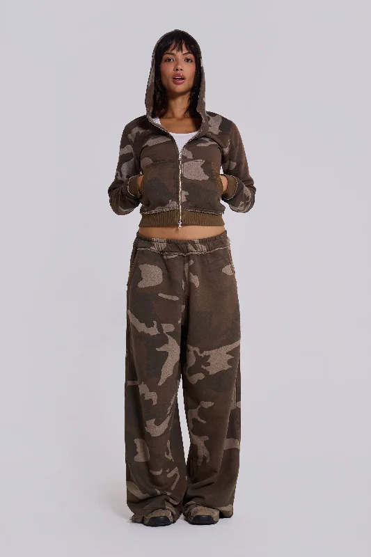 Women's Casual Garments Camo Baggy Monster Joggers