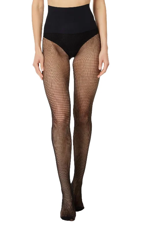 Women's Luxury Attire Square Net Tight In Black