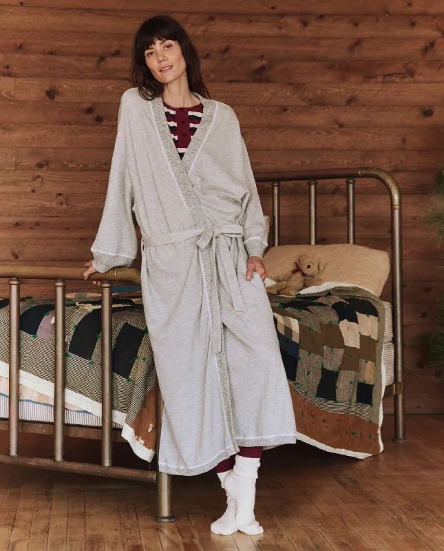 Women's Clothes And Apparel The Sweatshirt Robe. -- Light Heather Grey