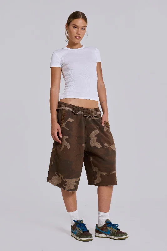 High-Fashion Women's Clothing Camo Monster Jogger Shorts