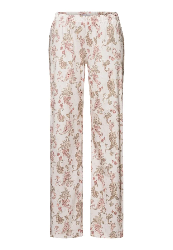 Women's Trendy Garments Loungy Nights Cotton Knit Pajama Pants | Rose Paisley 76492-2869