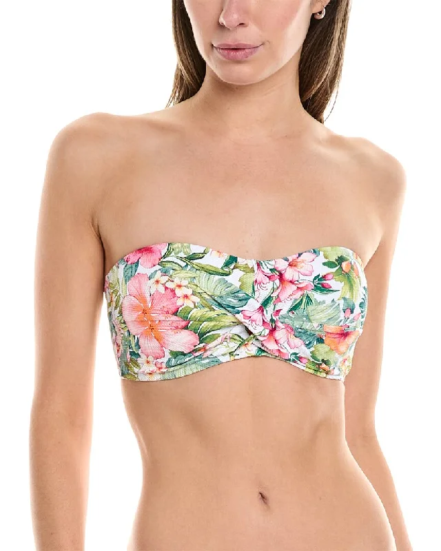 Women's Transitional Outfit Tommy Bahama Island Cays Flora Twist Bandeau Bikini Top