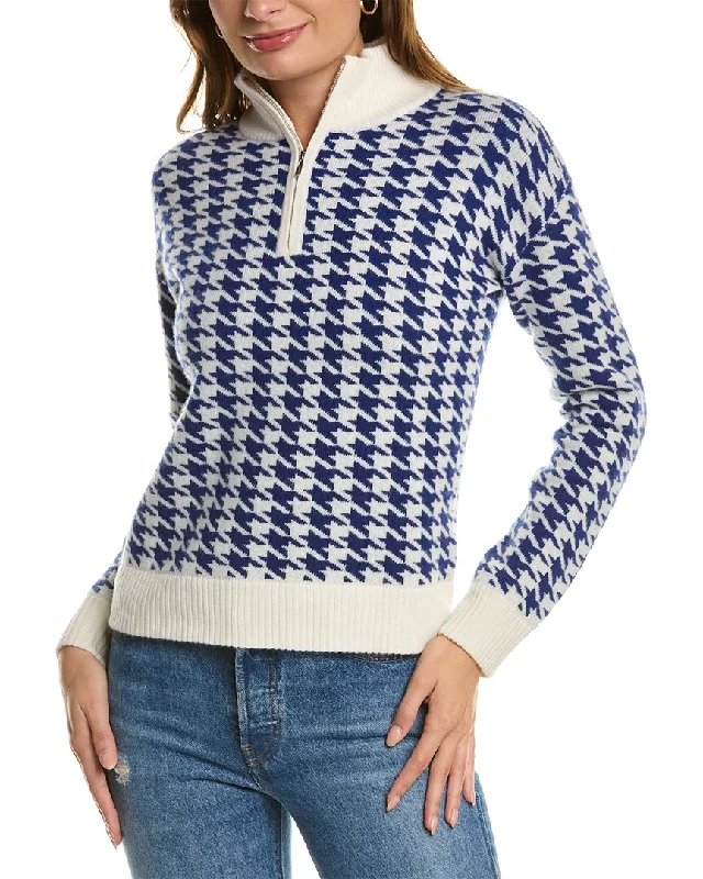 Women's Casual Apparel Kier+J Houndstooth Wool & Cashmere-Blend Sweater