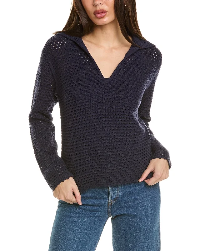 Women's Chic Outfit Vince Textured Baja Pullover