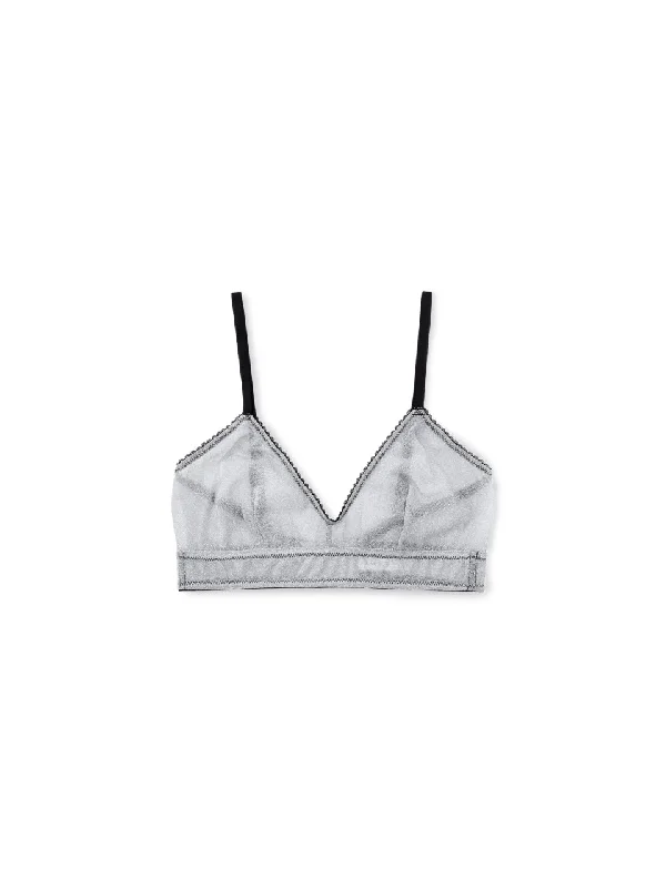 Fashionable Women's Casual Apparel Lurex Bra