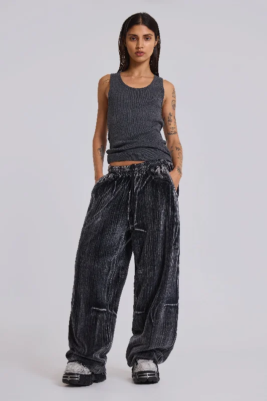 Women's Professional Outfit Crease Velour Baggy Monster Joggers