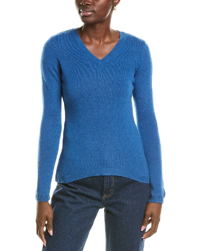 Women's Sporty Clothes Forte Cashmere V-Neck Cashmere Sweater