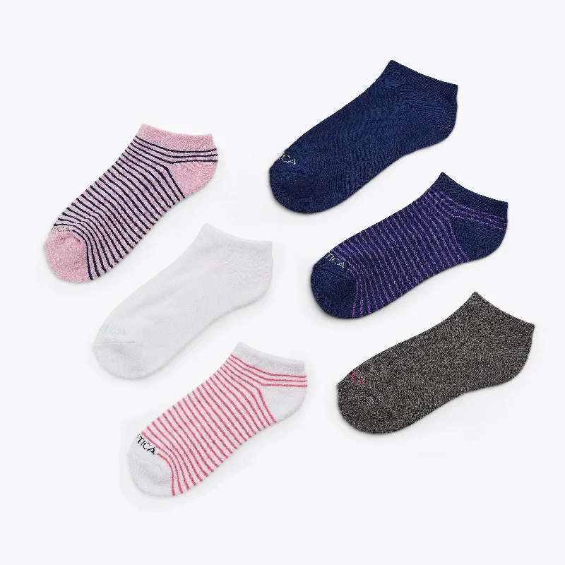 Women's Trendy Garments Nautica Womens Athletic Low-Cut Socks, 6-Pack