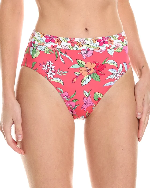 Sustainable Fashion Clothing For Women Tommy Bahama Summer Floral High-Waist Bikini Bottom