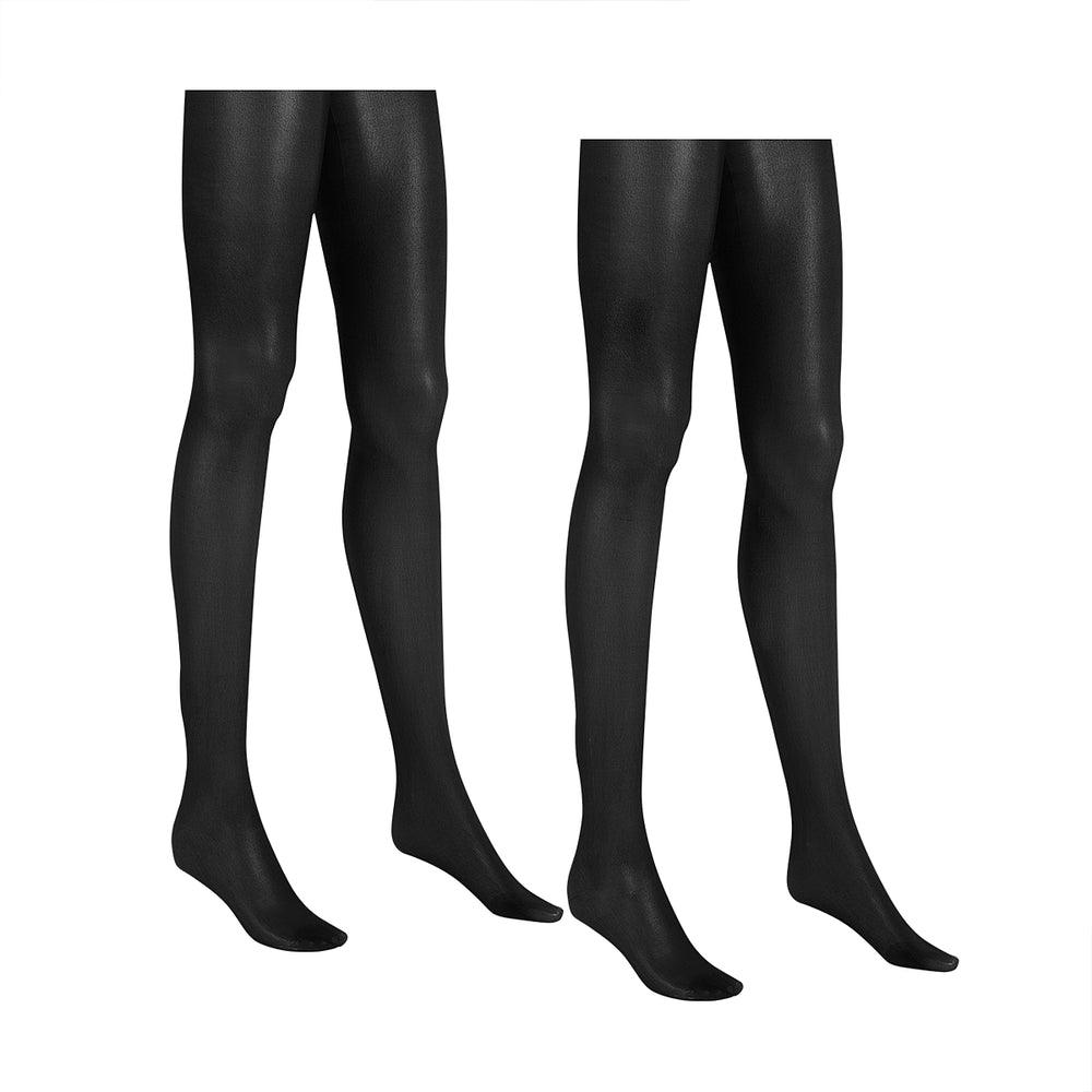 Comfortable Women's Apparel 2 Pack Matt Pantyhose Black