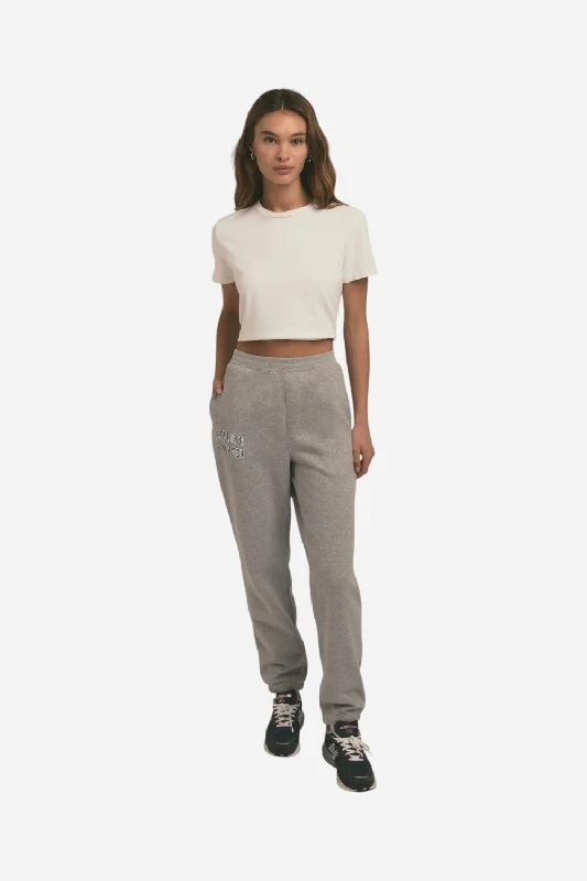 Elegant Women's Evening Garments Favorite Daughter The Collegiate Jogger in Heather Grey