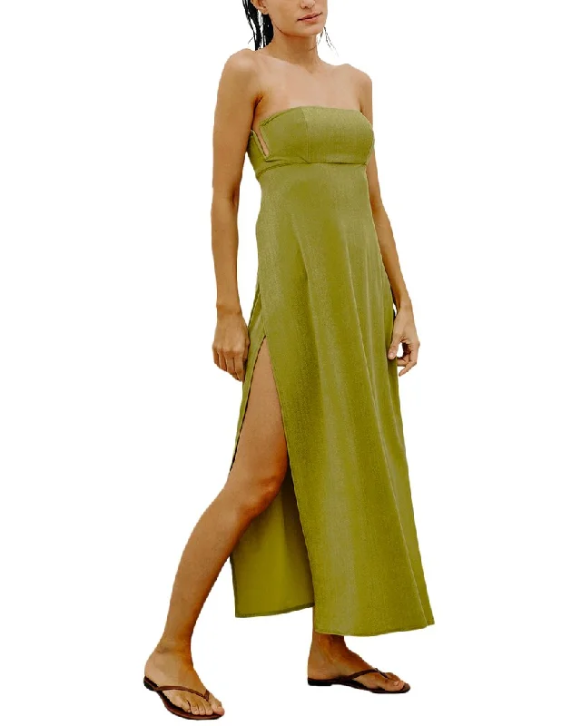 Women's Clothing Apparel ViX Solid Esther Long Cover-Up