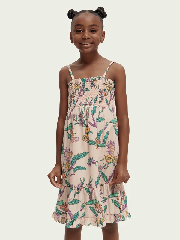 Hot Trends Scotch & Soda Smocked Print Dress