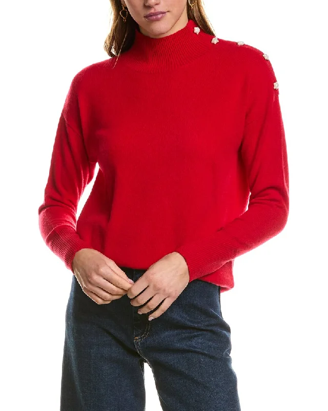 Women's Work Outfit For The Office Kier + J Turtleneck Cashmere Sweater