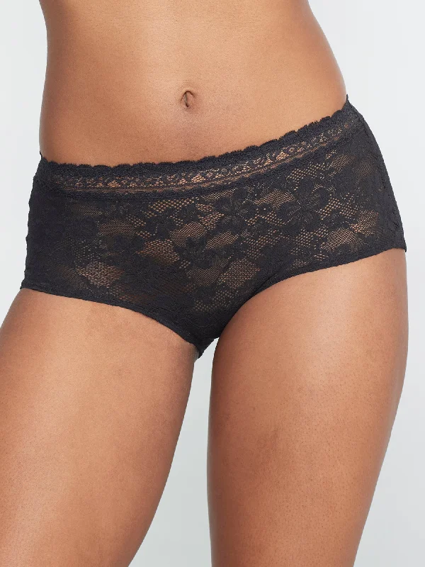 Vintage-Inspired Garments Bare Women's Soft Stretch Lace Boyshort