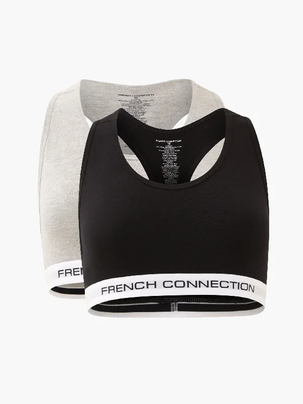 Women's Clothing For Outdoor Events French Connection 2 Pack Crop Top