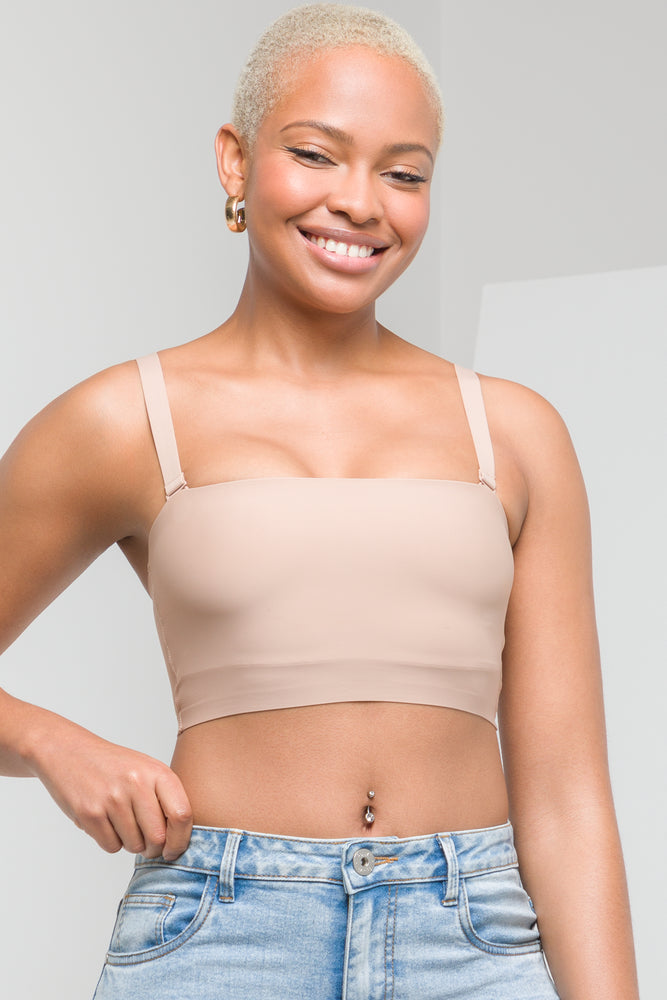 Women's Transitional Clothes Bonded Bandeau Natural