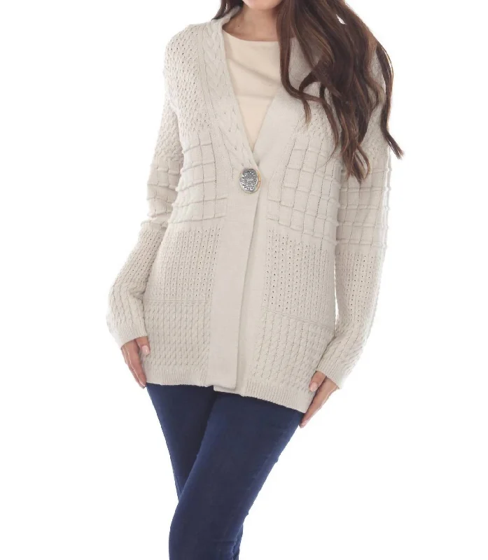 Women's Stylish Casual Garments See The Good Cardigan In Pebble