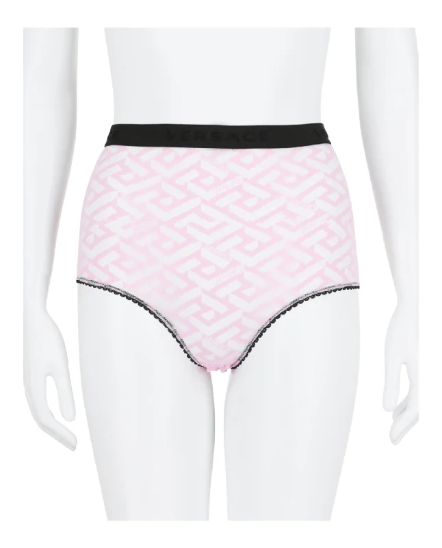 Women's Travel Outfit Set La Greca-Print Tulle Briefs