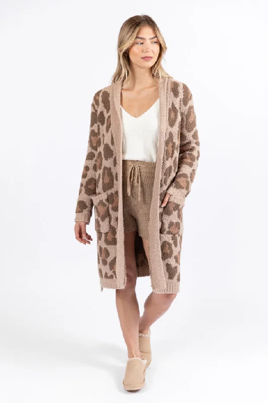 Women's Plus-Size Garments It Was All A Dream Dark Leopard Robe FINAL SALE